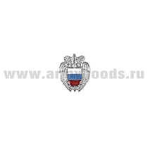 Значок на лацкан серебристый